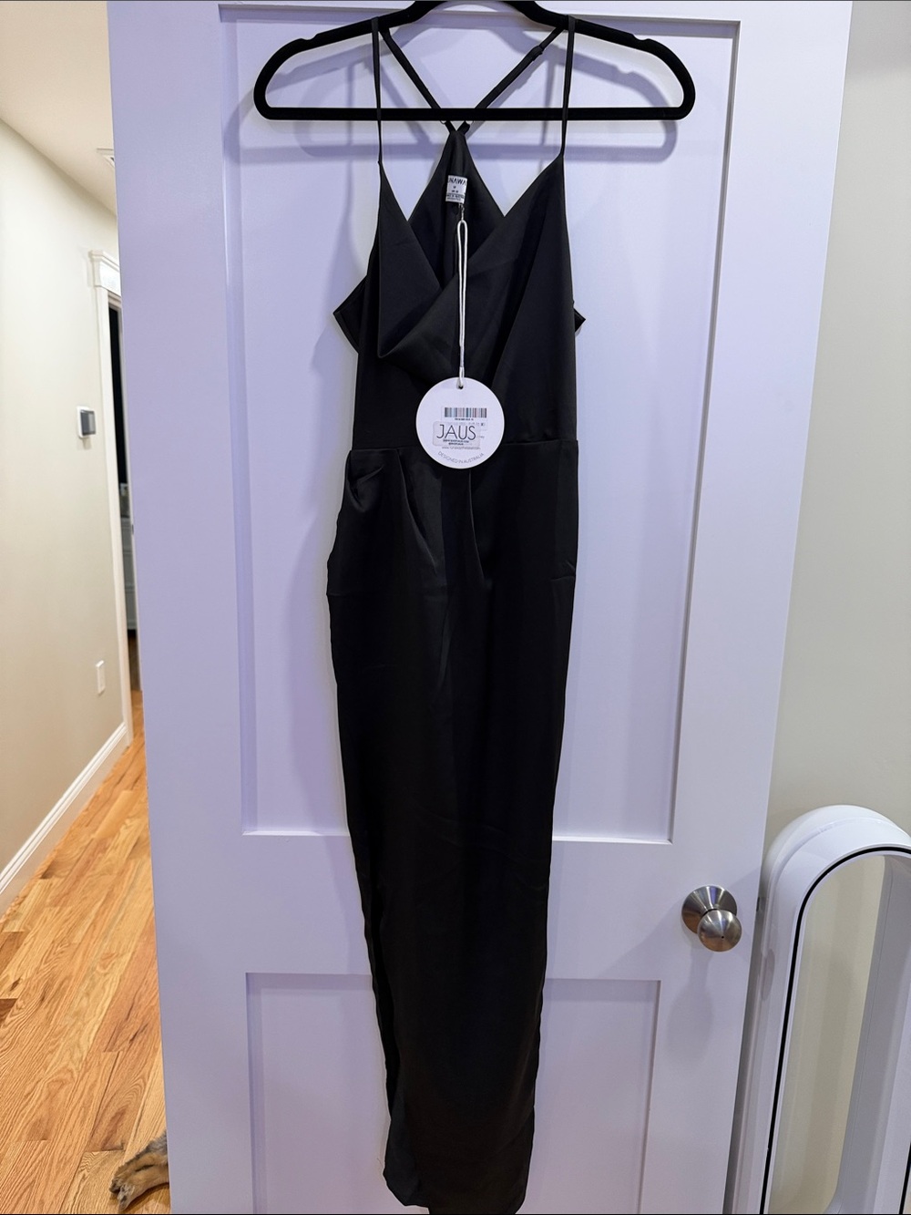 JAUS Black Strappy Maxi Dress